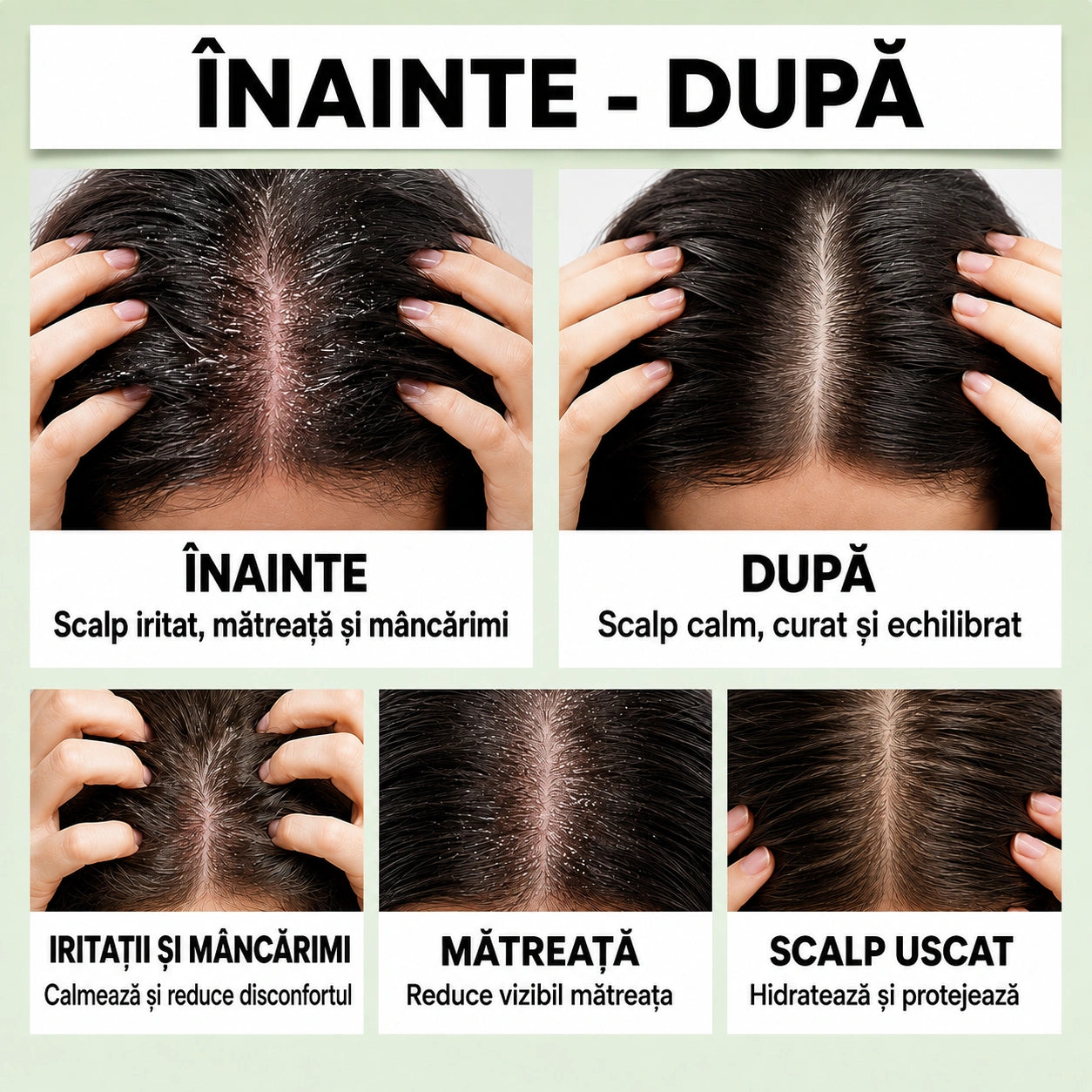 Șampon solid natural pentru scalp iritat – Reduce iritația, disconfortul, senzația de scalp gras și mâncărimea.